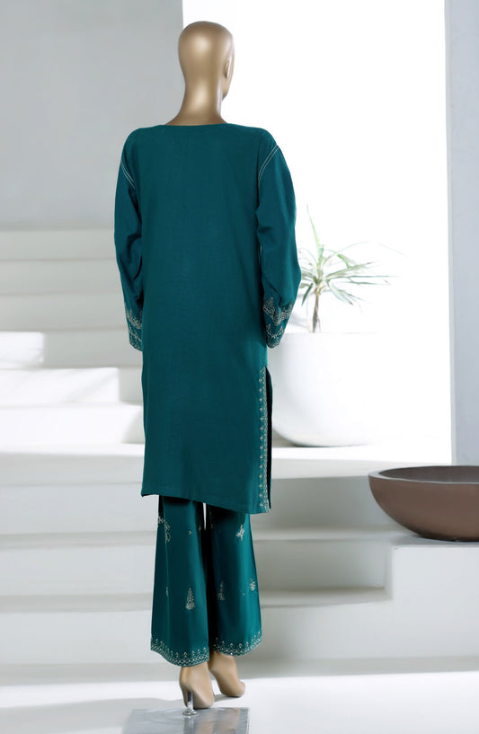 Sadabahar Vybe Premium Embroidered Winter Fabric Stitched 2 Piece Co ords - D-01 - SBD25WNF - Green - Luxury Collection