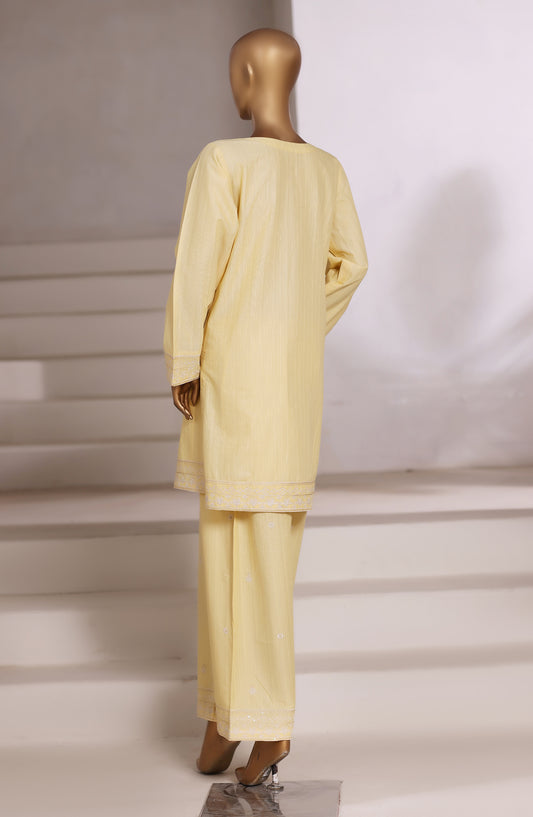 Sadabahar Vybe Embroidered Cotton Stitched 2 Co ord Set - Design-02 - SBD25BEC - Yellow - Casual Collection