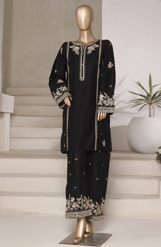 Sadabahar Vybe Embroidered Cotton Stitched 2 Piece Suit - Design-04 - SBD25VB - Black - Summer Collection