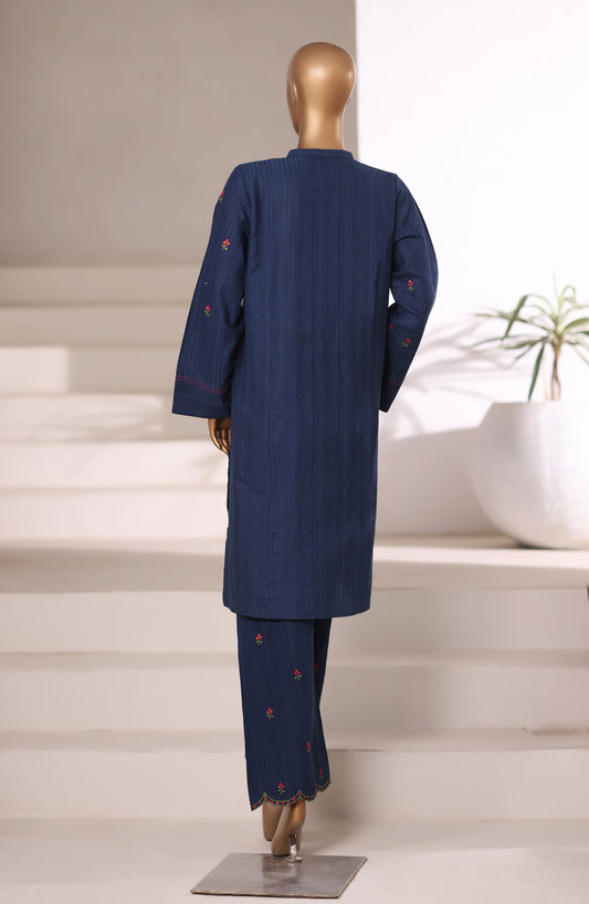 Sadabahar Vybe Embroidered Jacquard Stitched 2 Piece Co ord Set - Design-05 - SBD25JCQ - Blue - Casual Collection