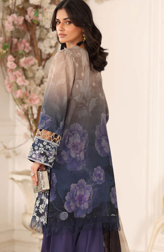 Safoora by Johra Embroidered Lawn Unstitched 3 Piece Suit - JH-972 - JH25SFA - Blue - Summer Collection