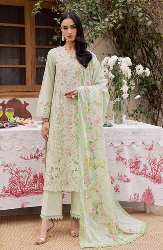 Selene by RajBari Premium Embroidered Lawn Unstitched 3 Piece Suit - Elina - RJB26SL - Green - Festive Collection