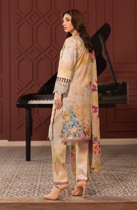 Siran by Sanam Saeed Embroidered Lawn Unstitched 3 Piece Suit - D-06 - SS26SRN - Multi - Summer Collection