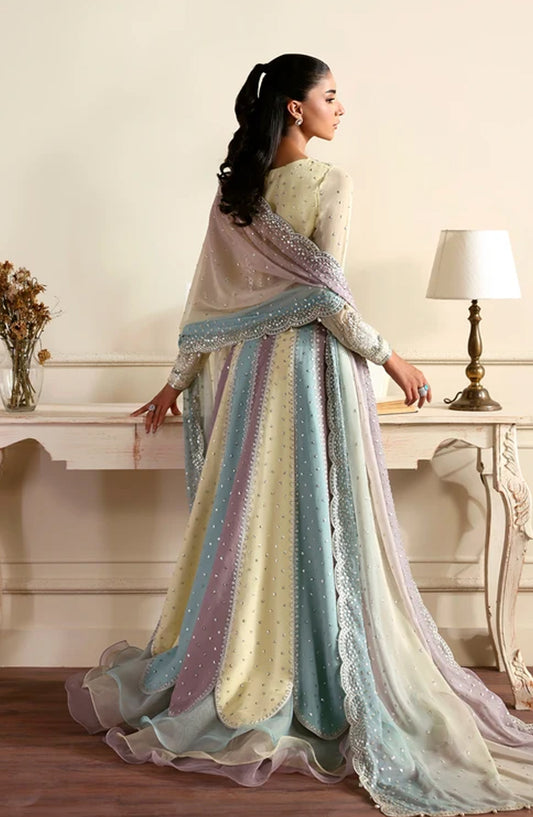Siraya by Zarif Embroidered Chiffon Unstitched 3 Piece Suit - 01 Sonal - ZRF26SRY - Multi - Formal Collection