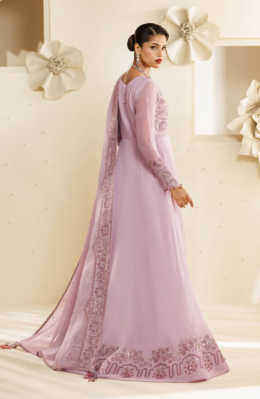 Sireine by Alizeh Embroidered Chiffon Unstitched 3 Piece Suit - 2292 - ALZ26RN - Purple - Formal Collection
