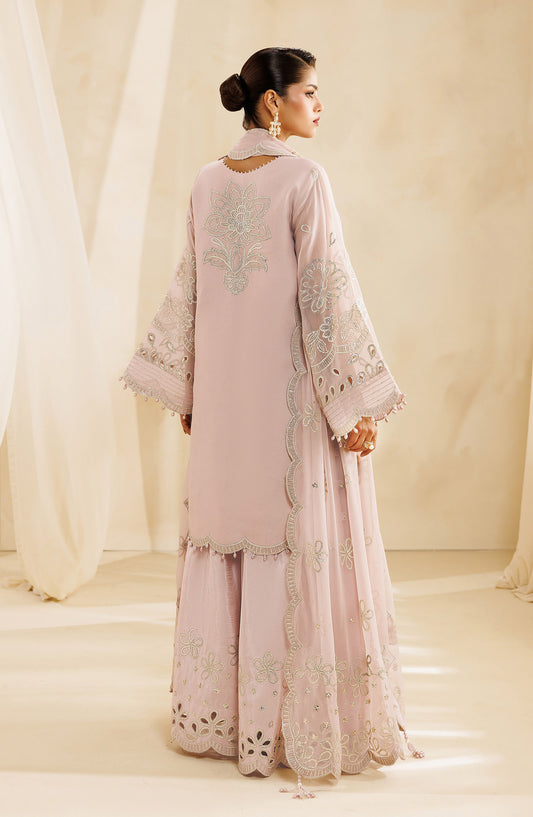 Sireine by Alizeh Embroidered Chiffon Unstitched 3 Piece Suit - 2296 - ALZ26RN - Pink - Formal Collection