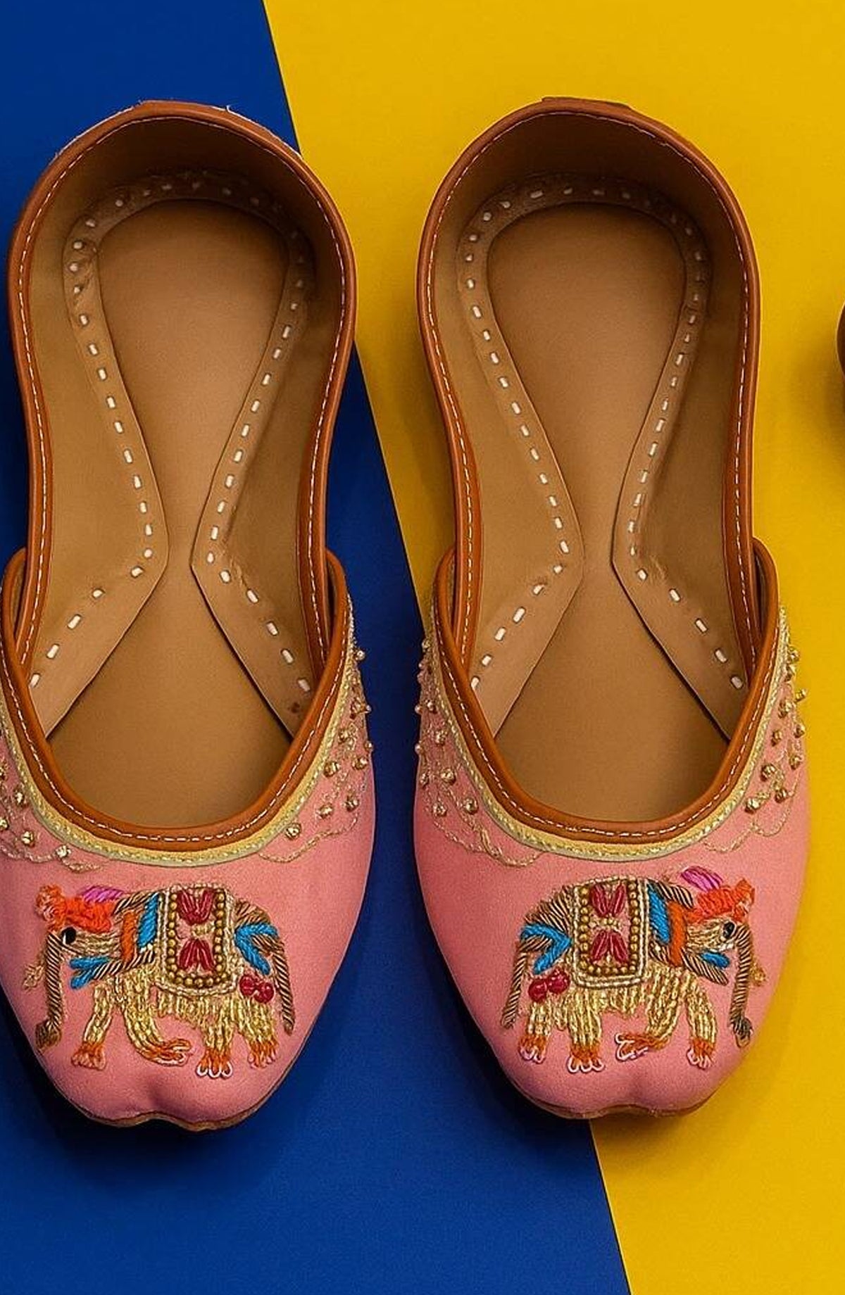 SnF Formal SNF26FK Light Pink Elephant Khussa SE-16