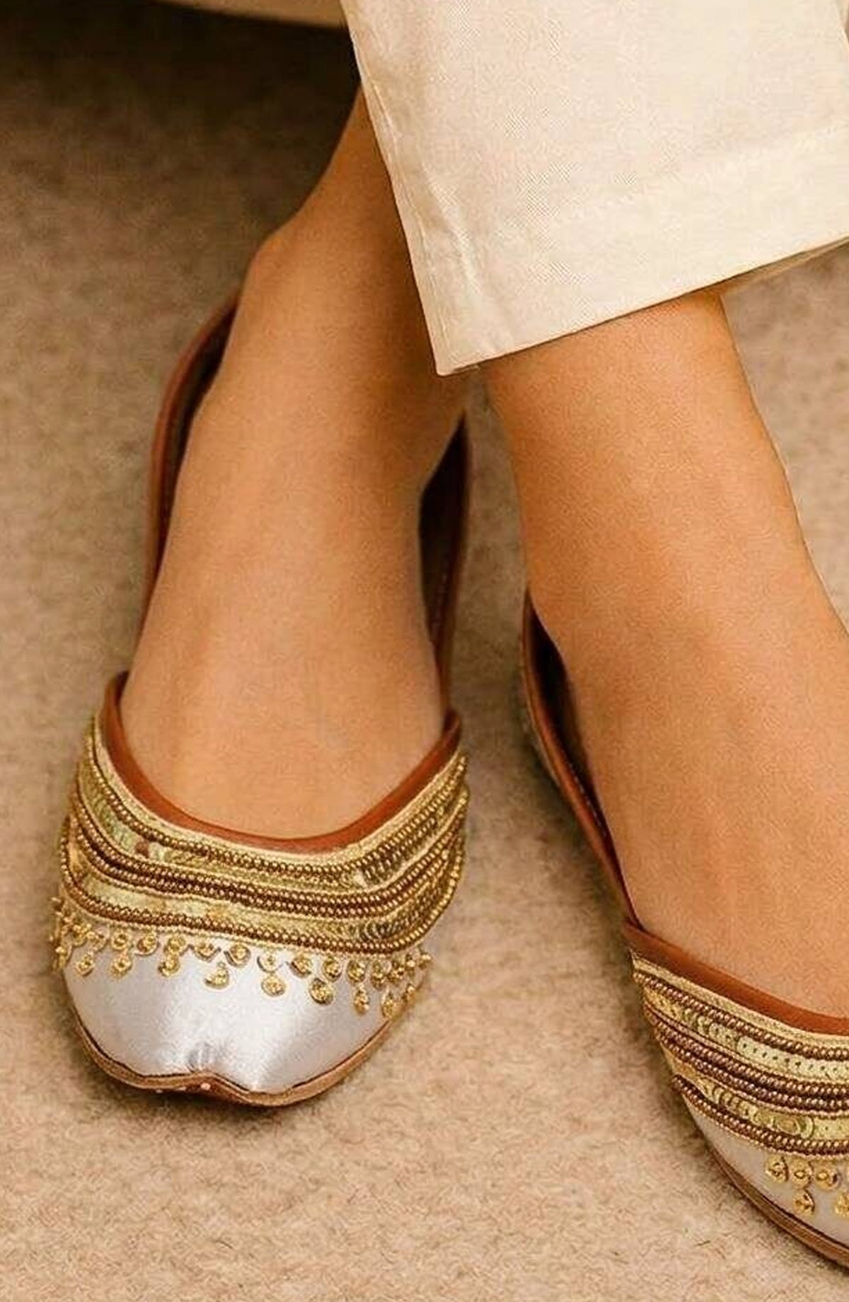 SnF Formal SNF26FK Silver Khussa For Her-2227