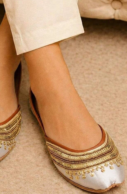 SnF Formal SNF26FK Silver Khussa For Her-2227