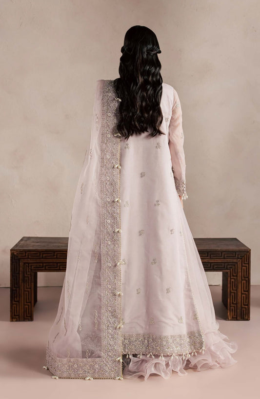 Sorelle by Aylin Luxury Embroidered Organza Unstitched 3 Piece Suit - D-07 Elara - AYL26SOR - Purple - Festive Collection