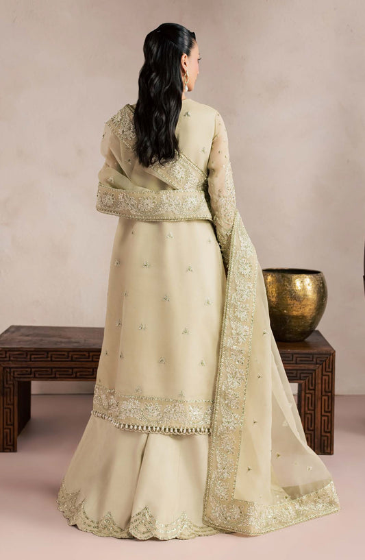 Sorelle by Aylin Luxury Embroidered Organza Unstitched 3 Piece Suit - D-06 Orlina - AYL26SOR - Green - Festive Collection