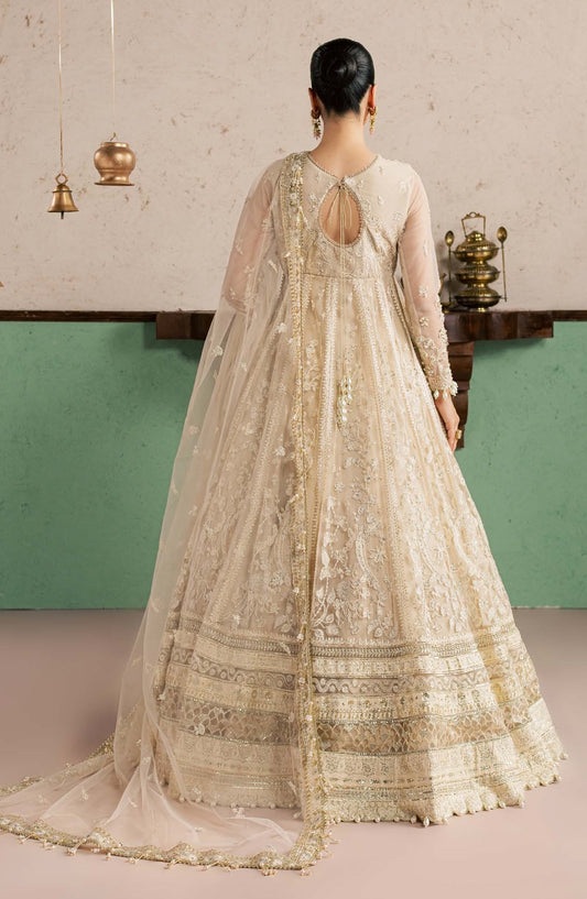 Sorelle by Aylin Luxury Embroidered Net Unstitched 3 Piece Suit - D-02 Aurelle - AYL26SOR - Golden - Festive Collection