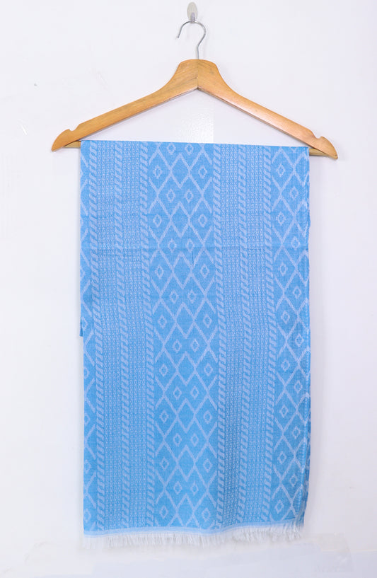 Amna Khadija Premium Twill Jacquard Stole Design-18 - AM25OLT - Blue - Summer Collection