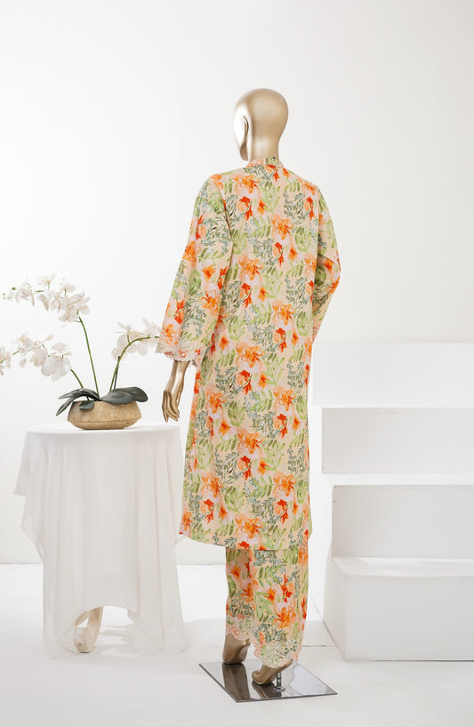 Summer Essentials by Amna Khadija Embroidered Lawn Stitched 2 Piece Suit - AKSE-03 - AM26SRESN - Yellow - Summer Collection