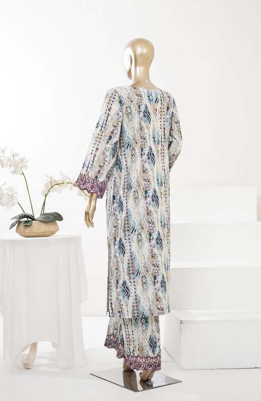 Summer Essentials by Amna Khadija Embroidered Lawn Stitched 2 Piece Suit - AKSE-04 - AM26SRESN - Blue - Summer Collection