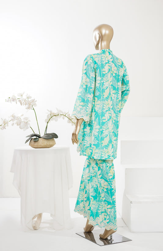 Summer Essentials by Amna Khadija Embroidered Lawn Stitched 2 Piece Suit - AKSE-05 - AM26SRESN - Sea Green - Summer Collection