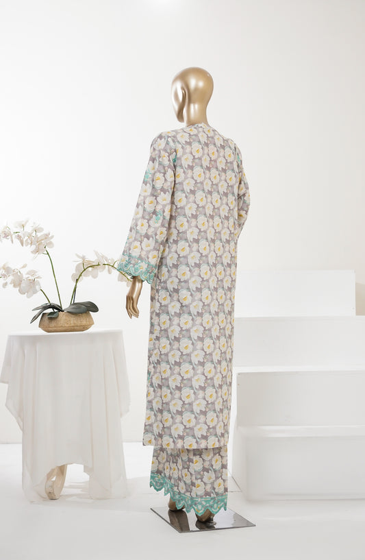 Summer Essentials by Amna Khadija Embroidered Lawn Stitched 2 Piece Suit - AKSE-09 - AM26SRESN - Multi - Summer Collection