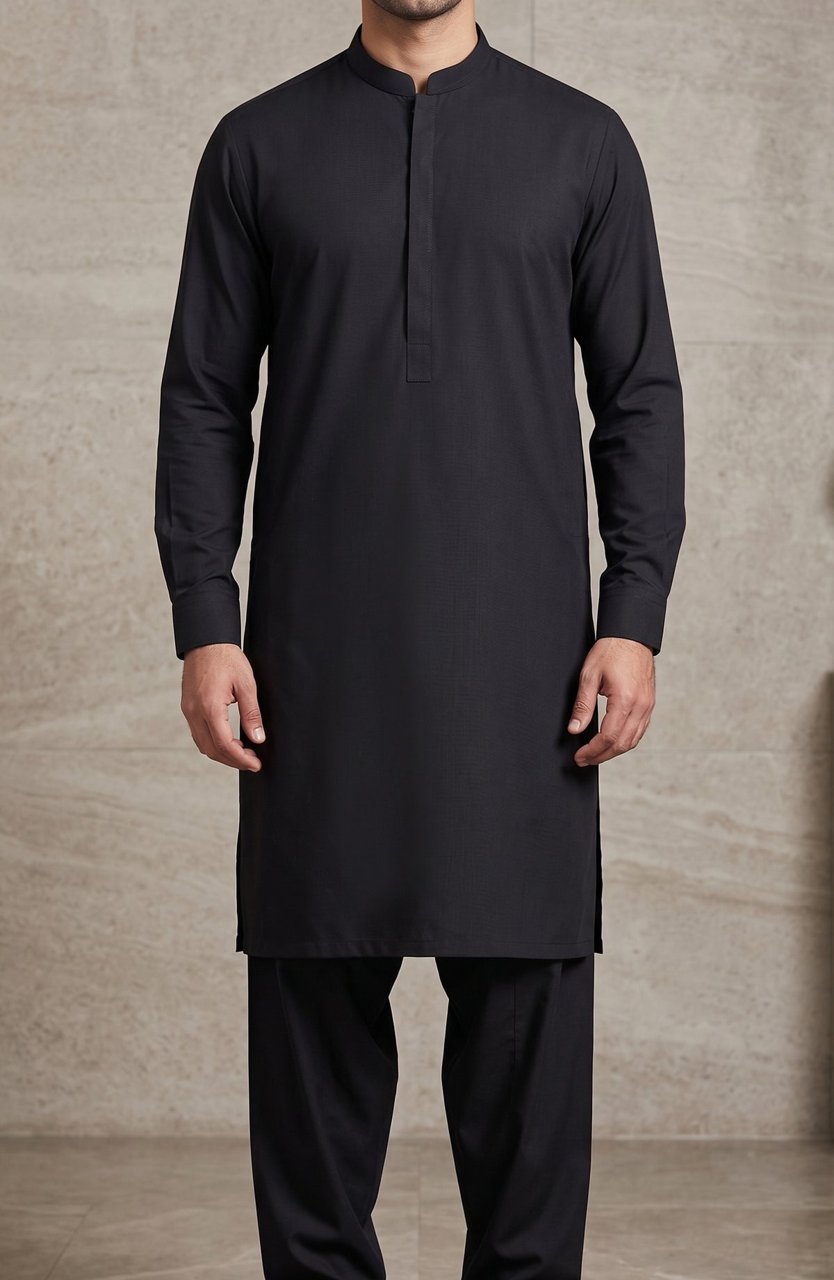 Super Malai by Bin Yameen Unstitched Wash N Wear Mens Collection BY26AMLI BLACK