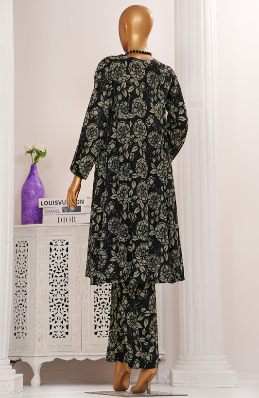 Amna Khadija Printed Lawn Stitched 2 Piece Suit - TPC-04 - AM25TPC - Black - Summer Collection