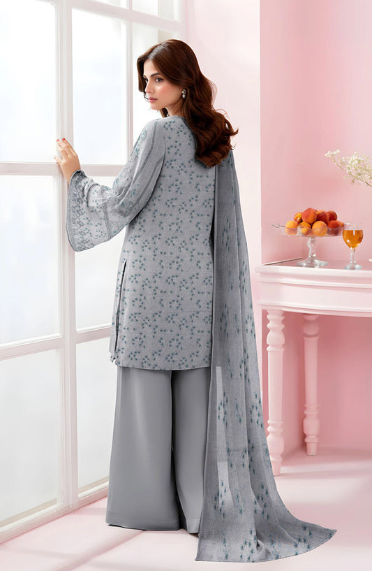 Tasneem Digital Printed Slub Dhanak Unstitched 3 Piece Suit - Design-03 - TSN25SD - Light Purple - Winter Collection