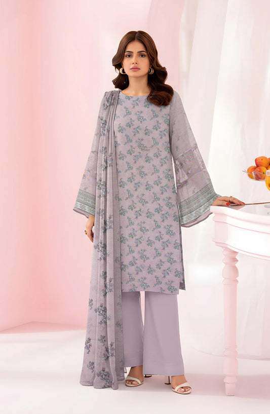 Tasneem Digital Printed Slub Dhanak Unstitched 3 Piece Suit - Design-09 - TSN25SD - Pink - Winter Collection