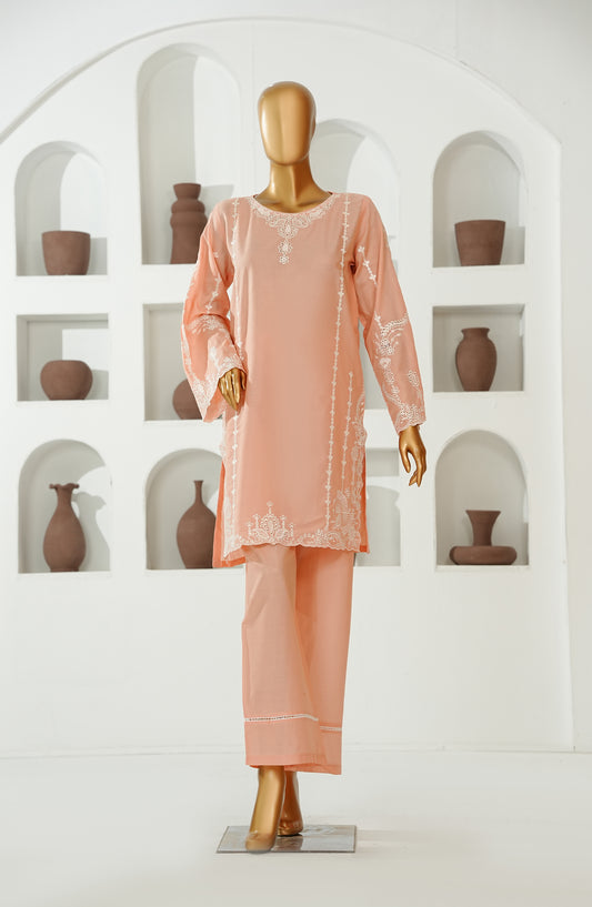 The Shades by Amna Khadija Embroidered Cotton Stitched 2 Piece Suit - AKTS-04 - AM26AJTS - Pink - Summer Collection