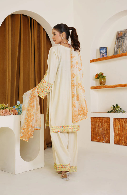 Threads & Weaves Citrus Embroidered Lawn 3-Piece Pret Suit TNW25LN