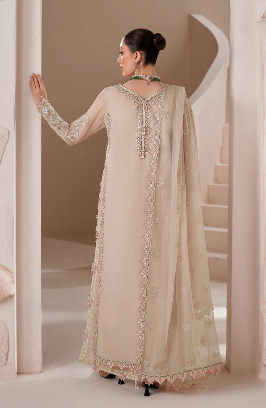 Threads by Alizeh Embroidered Chiffon Unstitched 3 Piece Suit - Niora - ALZ26TR - Pink - Eid Festive Collection