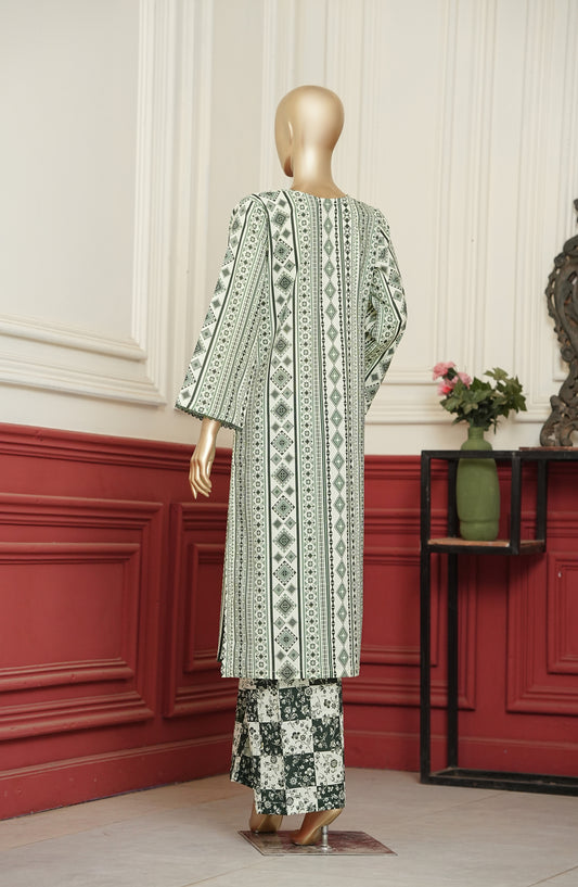 Travel Time Amna Khadija Printed Cambric Stitched 2 Piece Co-ord Set - AKTT-05 - AM26KTT - Green - Summer Collection