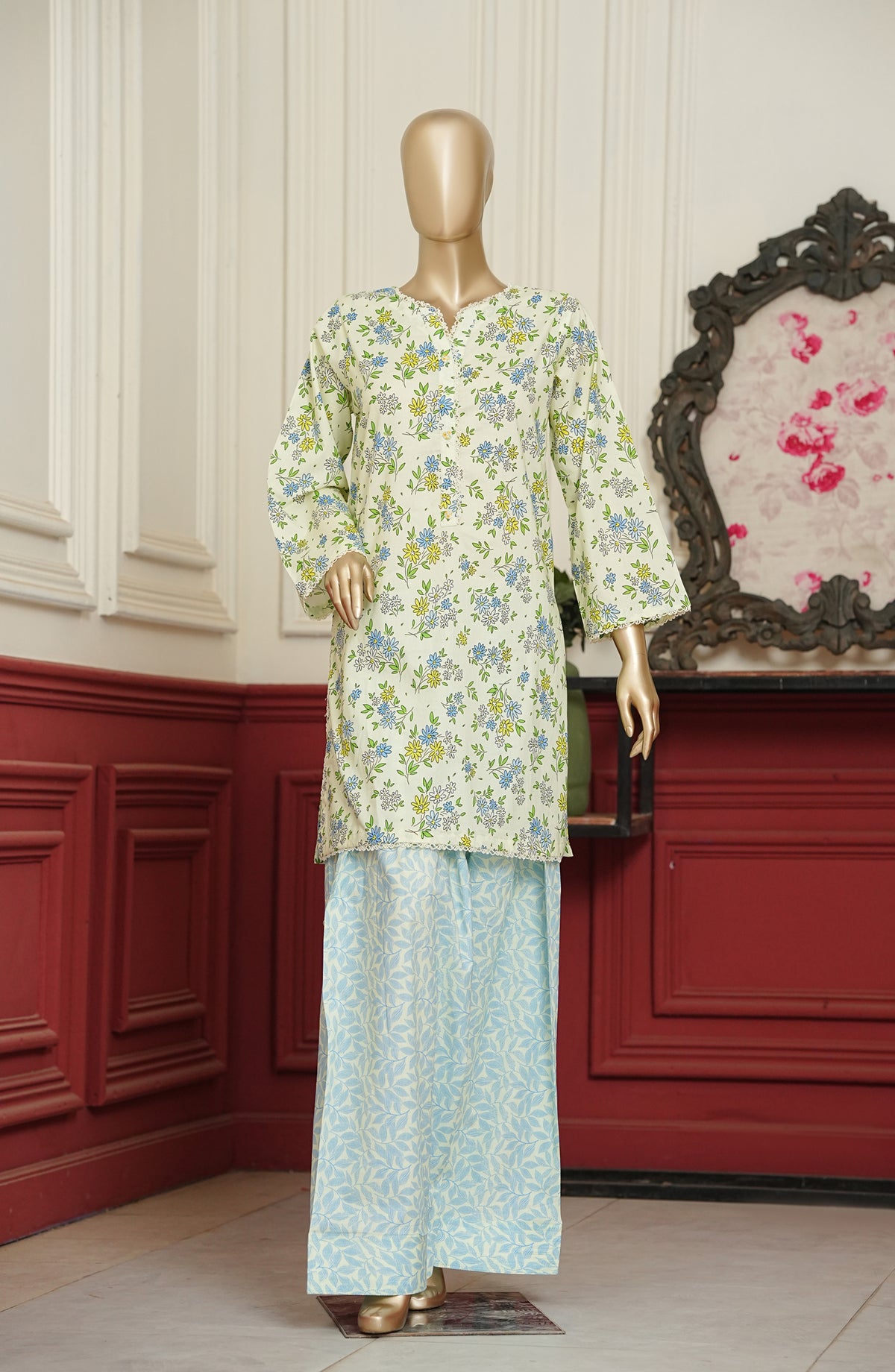 Travel Time Amna Khadija Printed Cambric Stitched 2 Piece Co-ord Set - AKTT-06 - AM26KTT - Multi - Summer Collection