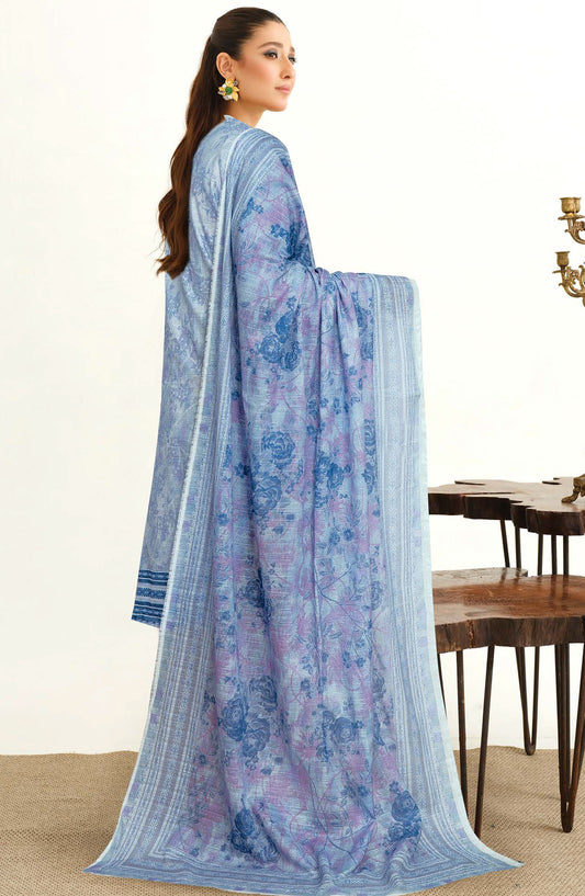 Tulip by Johra Printed Lawn Unstitched 3 Piece Suit - JH-1257 - JH25TULIP - Blue - Casual Collection