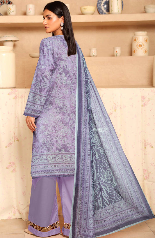 Tulip by Johra Printed Lawn Unstitched 3 Piece Suit - JH-1255 - JH25TULIP - Purple - Casual Collection