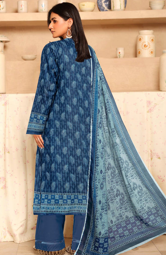 Tulip by Johra Printed Lawn Unstitched 3 Piece Suit - JH-1254 - JH25TULIP - Blue - Casual Collection