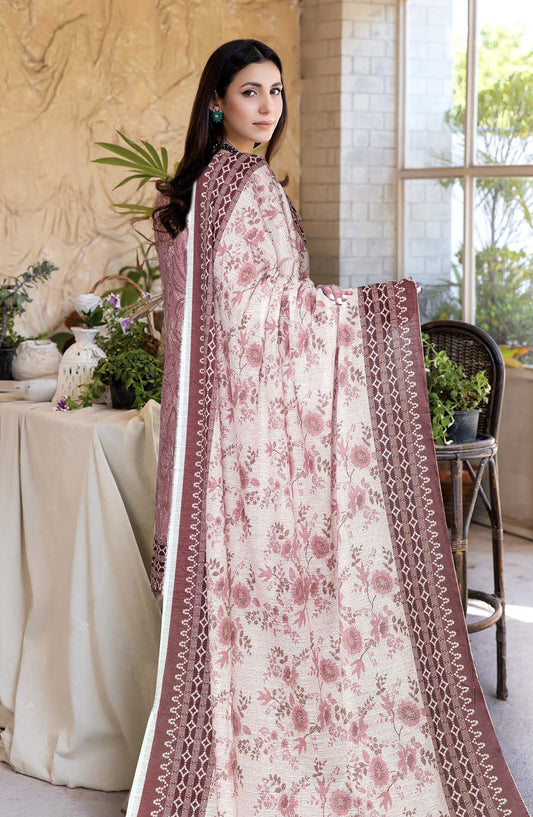 Tulip by Johra Printed Lawn Unstitched 3 Piece Suit - JH-1252 - JH25TULIP - Pink - Casual Collection