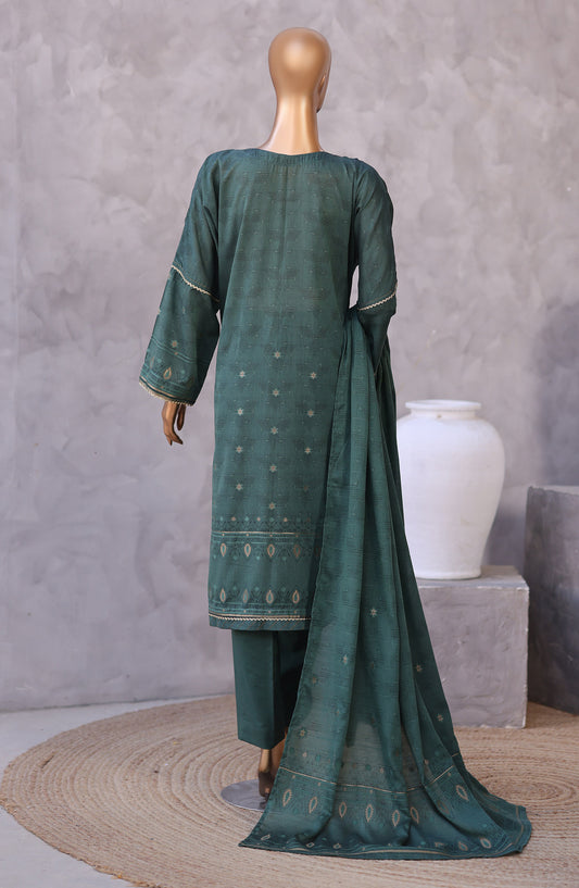 Valencia by HZ Textile Embroidered Lawn Unstitched 3 Piece Suit - D-09 - HZ26VCI - Green - Summer Collection