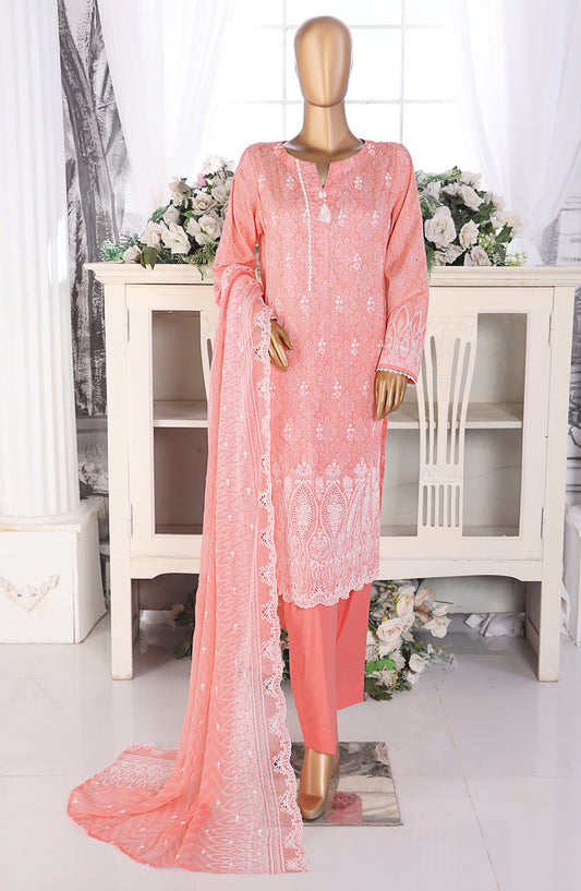 Venice by HZ Textile Embroidered Lawn Unstitched 3 Piece Suit - Design-05 - HZ26VNC - Pink - Summer Collection