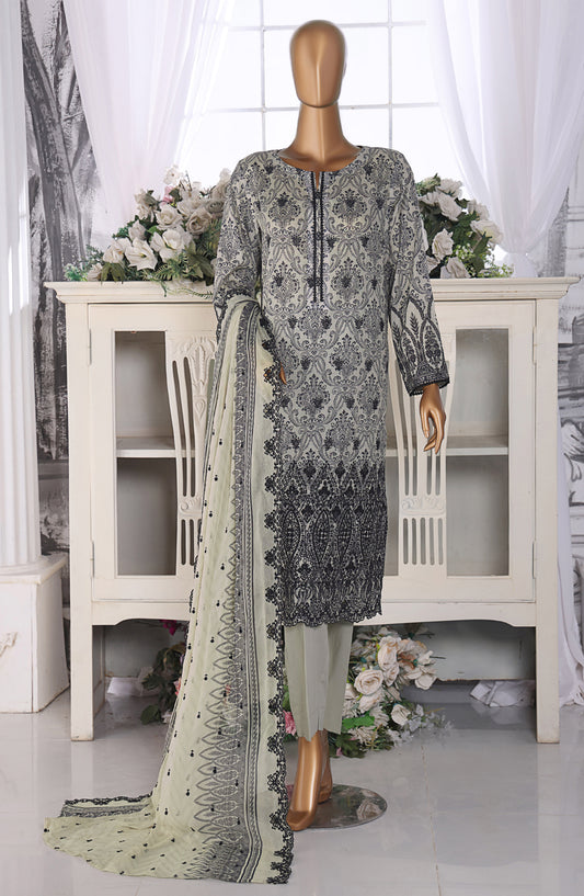 Venice by HZ Textile Embroidered Lawn Unstitched 3 Piece Suit - Design-02 - HZ26VNC - Green - Summer Collection