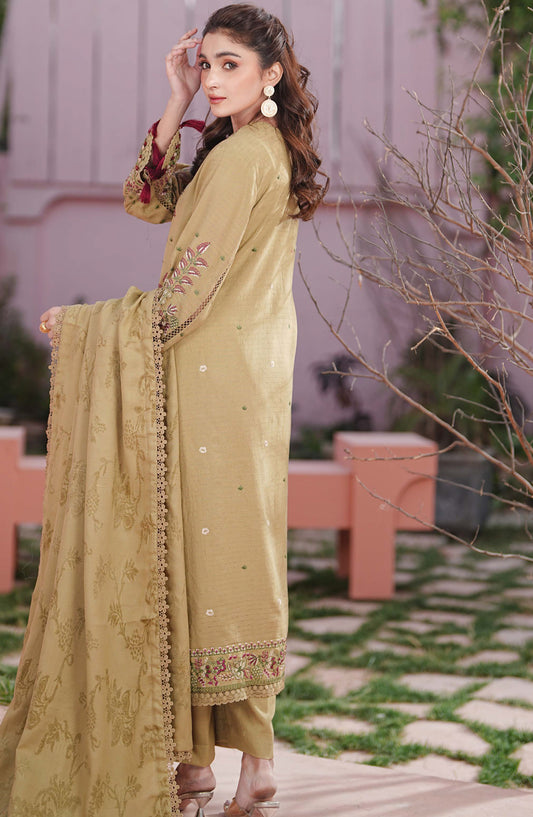 Vihana by Johra Premium Embroidered Dhanak Unstitched 3 Piece Suit - JW-581 - JH25VIHN - Dhani - Winter Collection