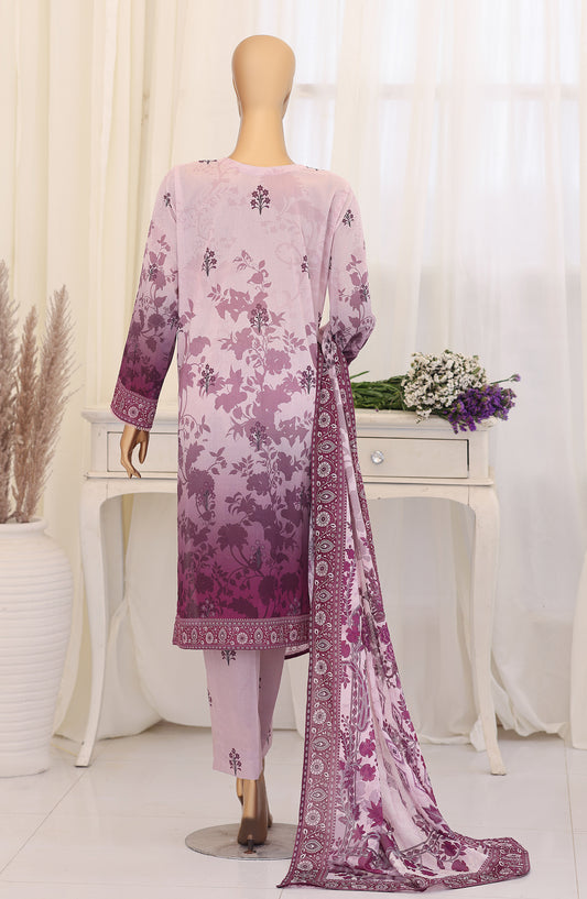 Virsa by HZ Embroidered Lawn Unstitched 3 Piece Suit - D-01 - HZ26VRSA - Purple - Summer Collection