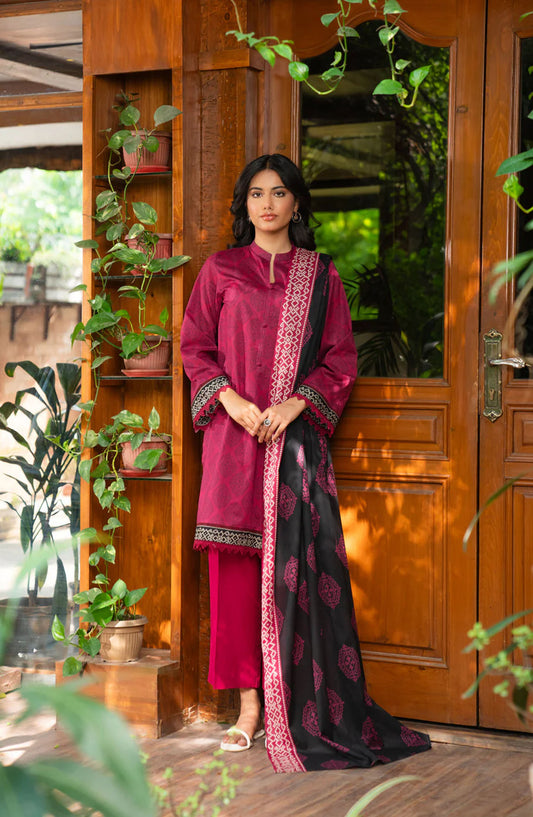 Beena by Beyond East Printed Lawn Unstitched 3 Piece Suit - WUE-154514 - BYD25BE - Red - Summer Collection