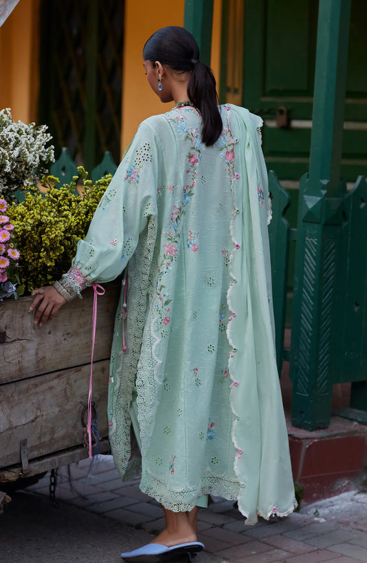 Wild Flower by Zaha Embroidered Lawn Unstitched 3 Piece Suit - ZF26-12 - ZAH26WL - Ferozi - Summer Festive Collection