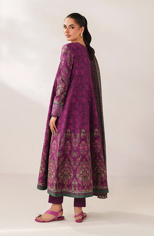 Xenia Embroidered Lawn Unstitched 3 Piece Suit - 07-Ainee - XF26ULW - Purple - Summer Collection