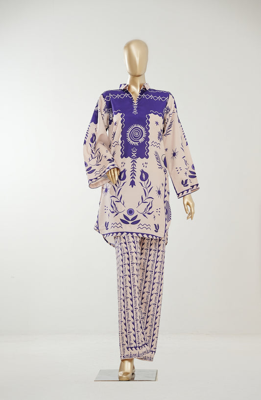 Youth Pulse by Amna Khadija Printed Lawn Stitched 2 Piece Co-ord Set - AKYP-04 - AM26AKYP - Multi - Summer Collection