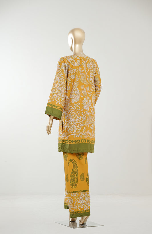 Youth Pulse by Amna Khadija Printed Lawn Stitched 2 Piece Co-ord Set - AKYP-05 - AM26AKYP - Yellow - Summer Collection