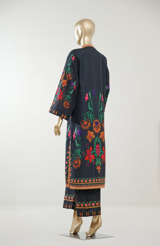 Youth Pulse by Amna Khadija Printed Lawn Stitched 2 Piece Co-ord Set - AKYP-07 - AM26AKYP - Black - Summer Collection