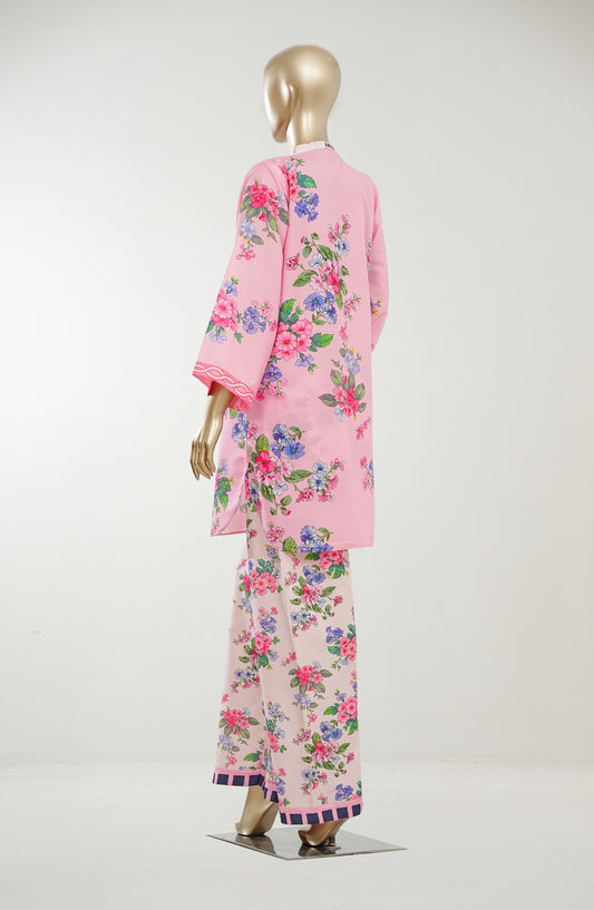 Youth Pulse by Amna Khadija Printed Lawn Stitched 2 Piece Co-ord Set - AKYP-09 - AM26AKYP - Pink - Summer Collection