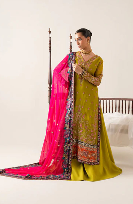 Zaib by Freesia Embroidered Chiffon Unstitched 3 Piece Suit - REINE -FS50134 - MNM25FZB - Dhani - Festive Collection