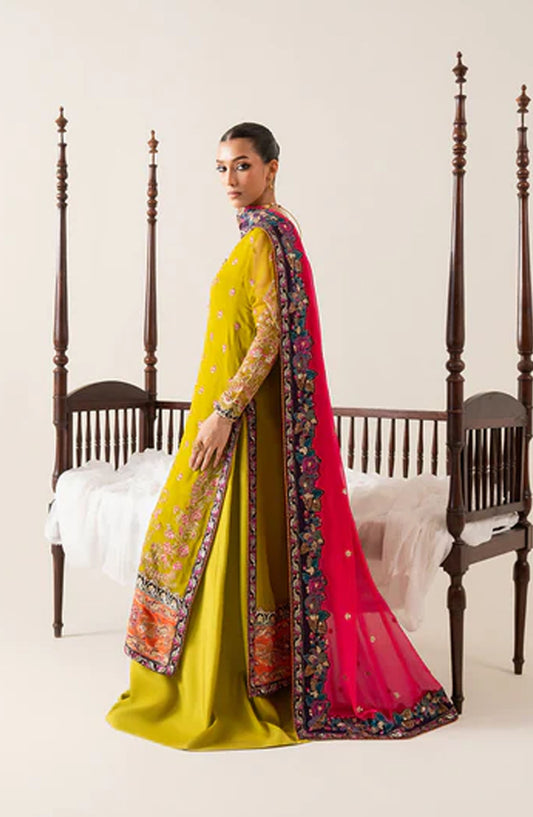 Zaib by Freesia Embroidered Chiffon Unstitched 3 Piece Suit - REINE -FS50134 - MNM25FZB - Dhani - Festive Collection