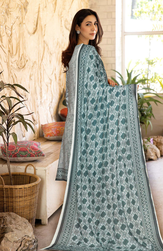 Zanera by Johra Printed Lawn Unstitched 3 Piece Suit - JH-1411 - JH25ZANR - Green - Casual Collection