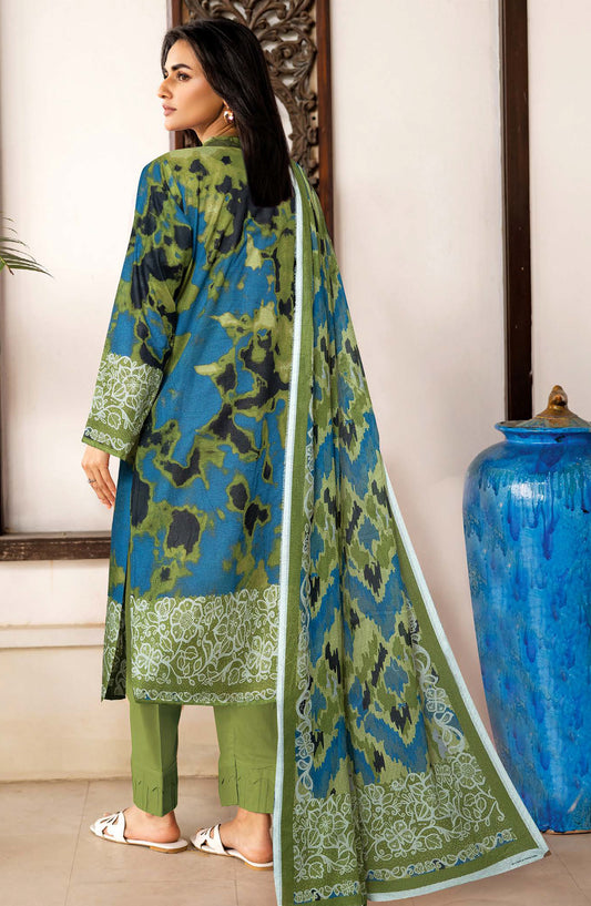 Zara by Johra Printed Lawn Unstitched 3 Piece Suit - JH-1493 - JH25ZARA - Green - Casual Collection